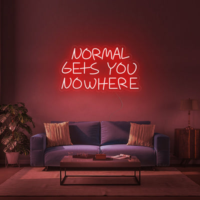 NORMAL GETS YOU NOWHERE Neon Signs Led Neon Light Home Decoration