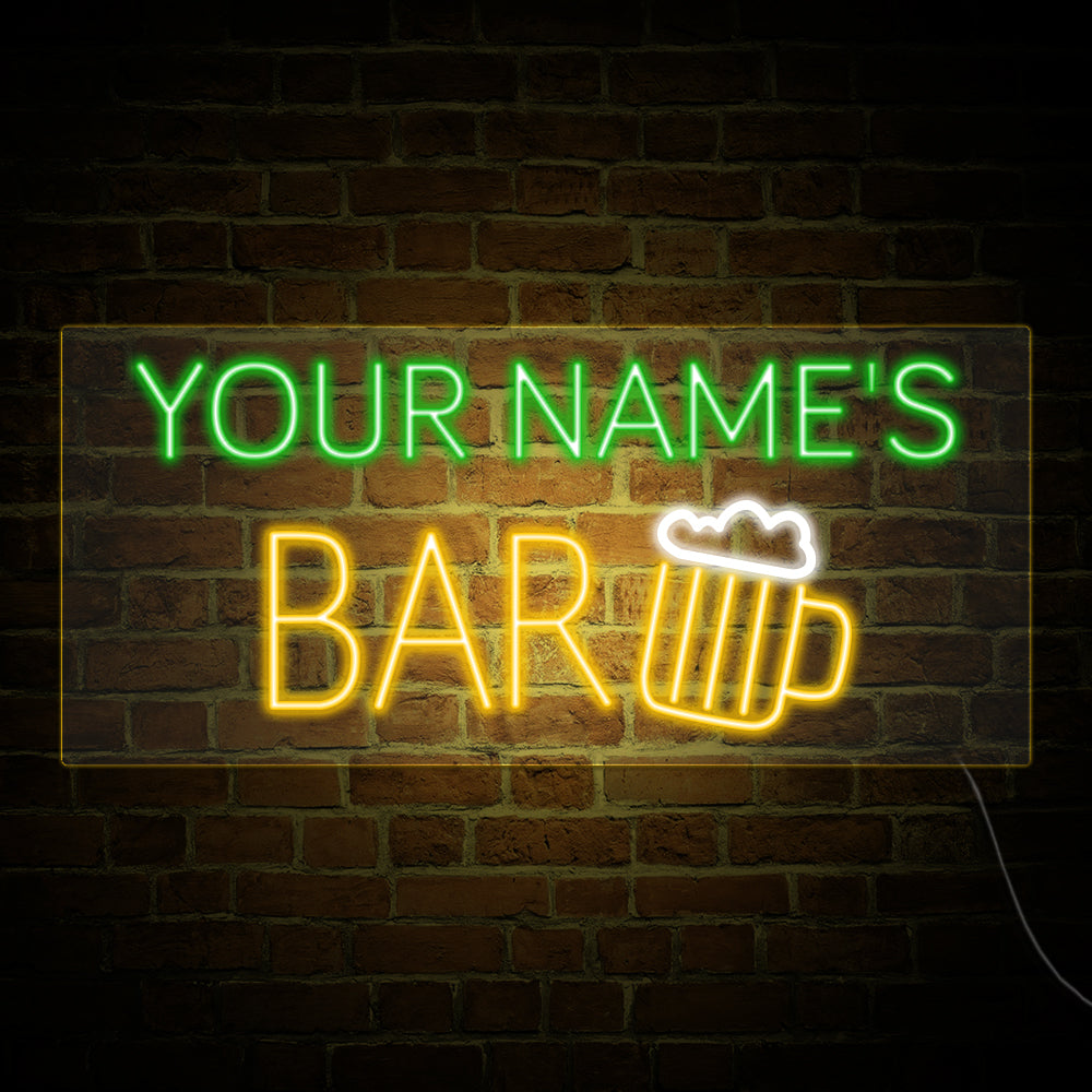 BAR Neon Signs Led Neon Light Custom Name Bar Sign