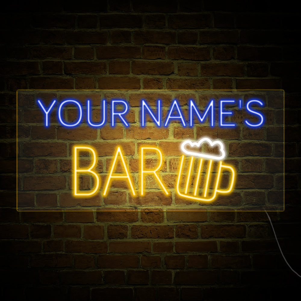 BAR Neon Signs Led Neon Light Custom Name Bar Sign