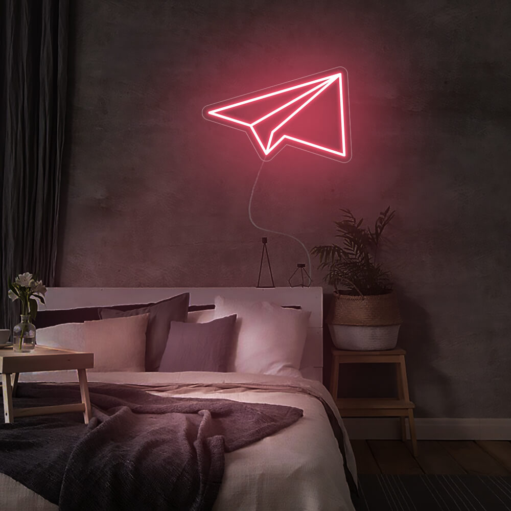 Mini Paper Plane LED Neon Signs Led Neon Lighting