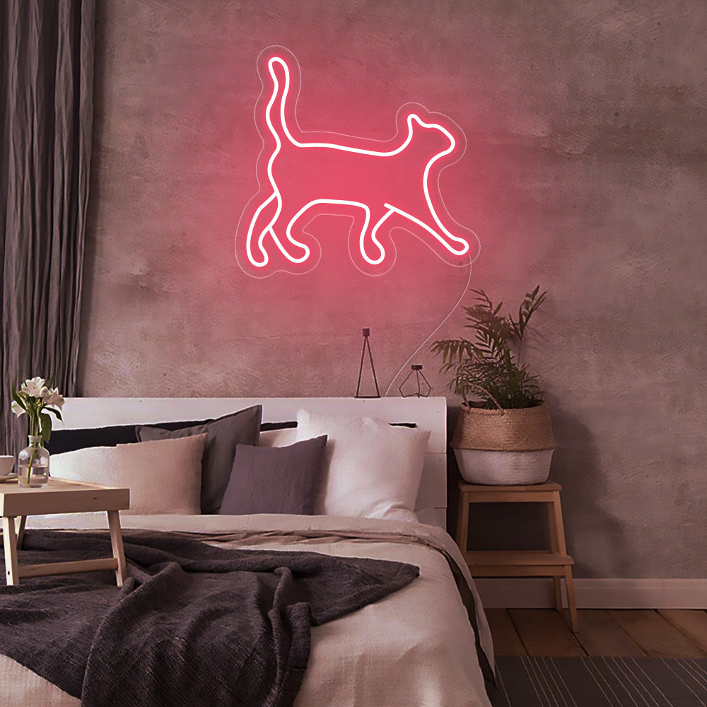 Cat Neon Signs Led Neon Light Pet Room Decoration