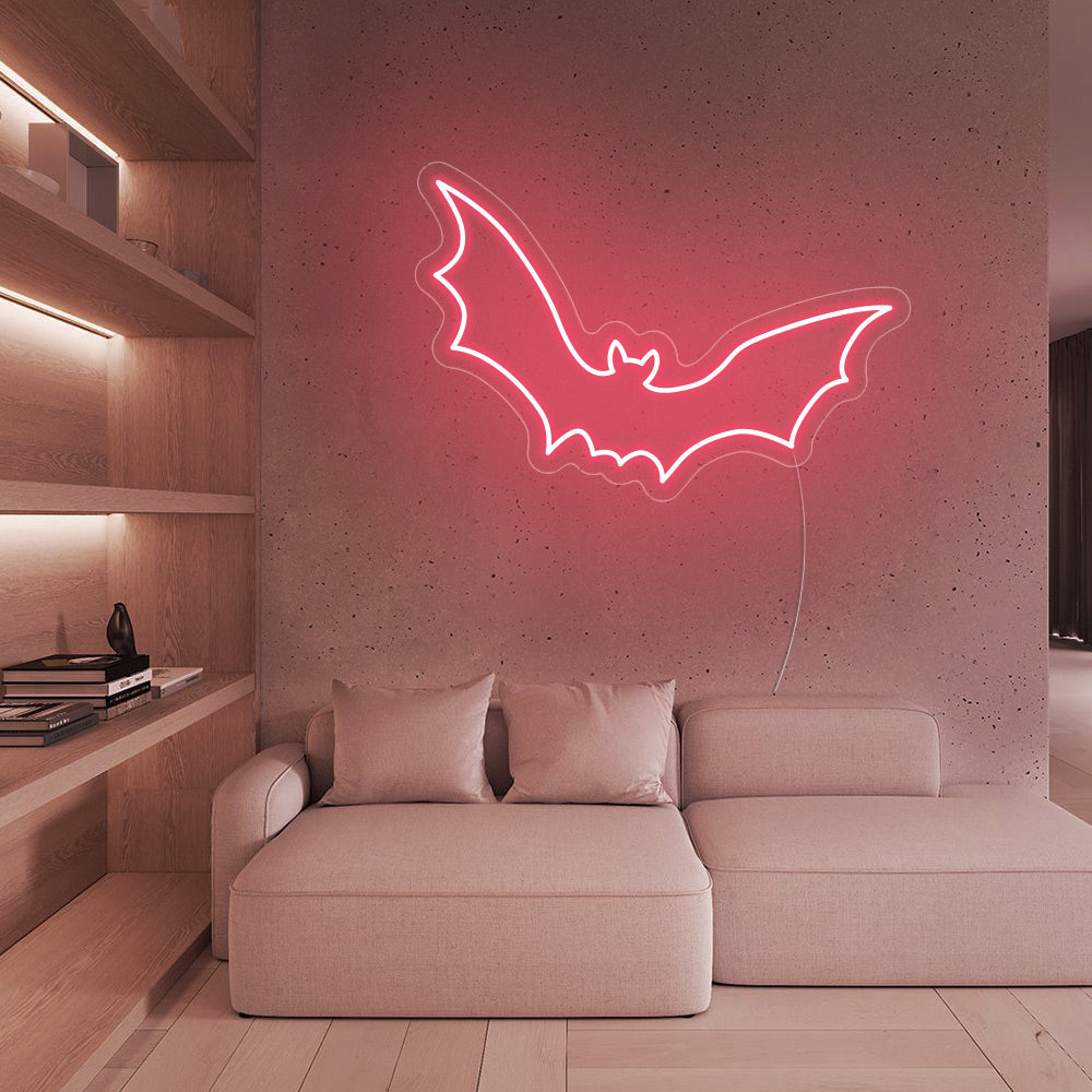 Bat Cartoon logo LED Neon Sign Halloween Neon Sign