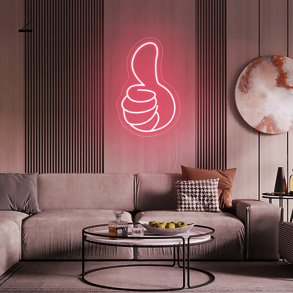 Thumbs up Neon Signs Led Neon Lighting