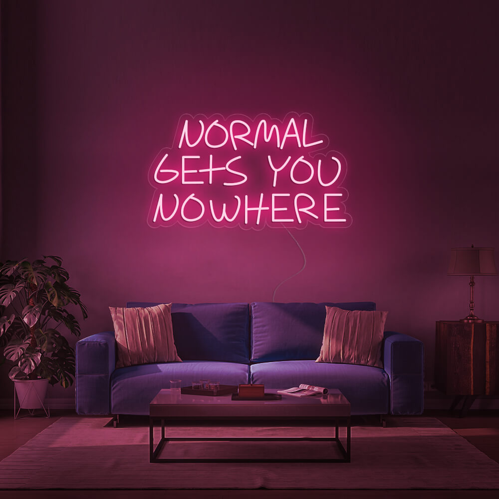 NORMAL GETS YOU NOWHERE Neon Signs Led Neon Light Home Decoration