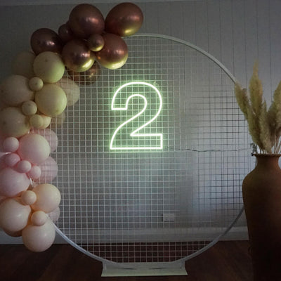 Two 2nd Year Birthday Neon Signs Birthday Party Led Neon Lighting Decoration