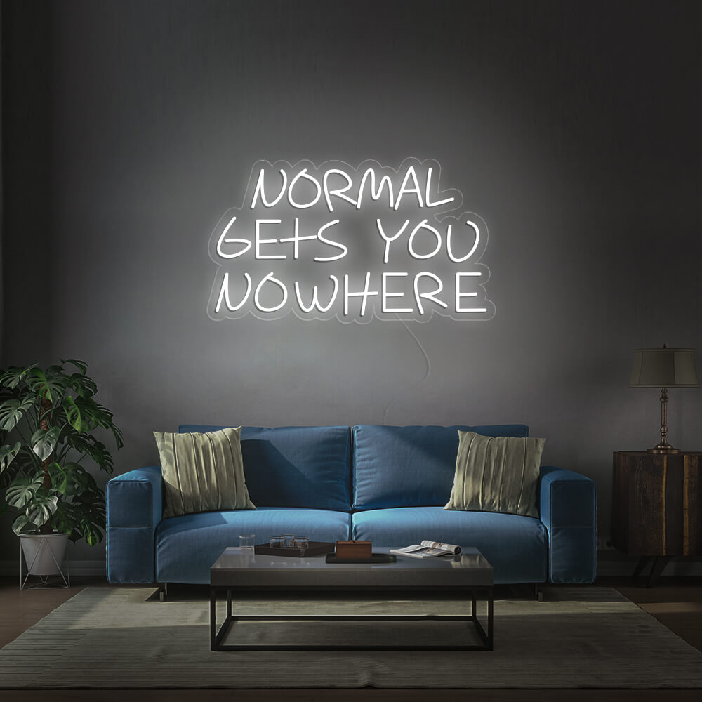 NORMAL GETS YOU NOWHERE Neon Signs Led Neon Light Home Decoration