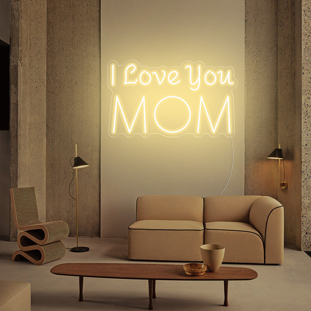 I Love you MOM Neon Signs Led Neon Lighting