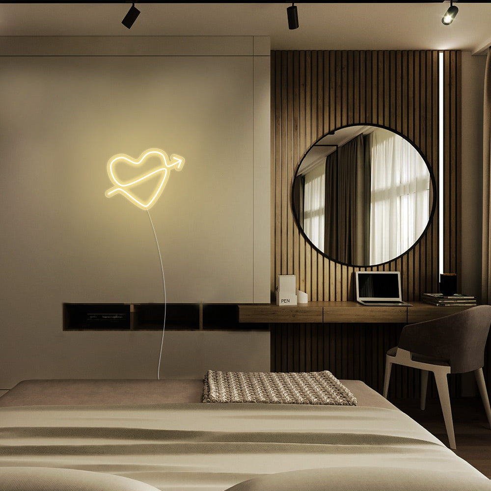Mini Heart with Arrow LED Neon Signs Led Neon Lighting