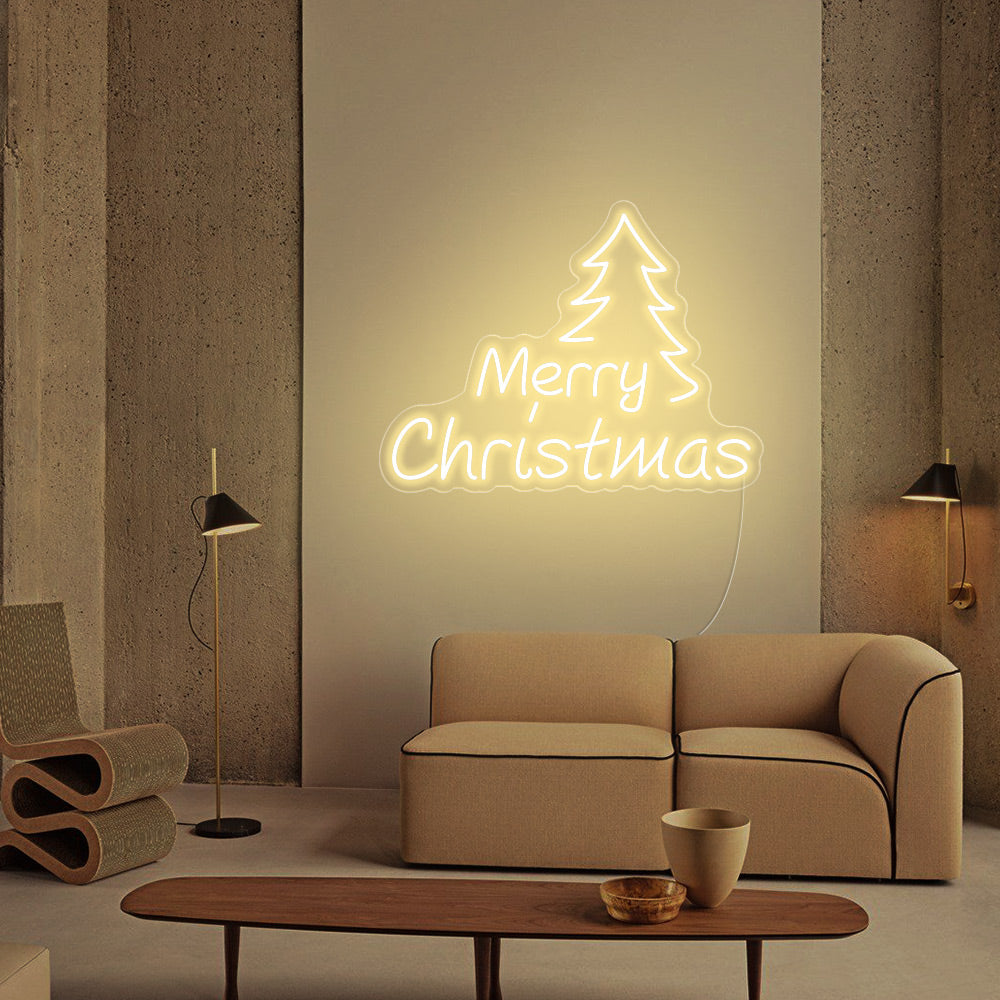 Christmas Tree Neon Signs Led Neon Lighting - Merry Christmas Neon Signs Led Neon Lighting