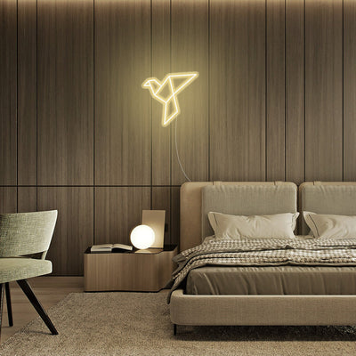 Mini Paper Crane LED Neon Signs Led Neon Lighting