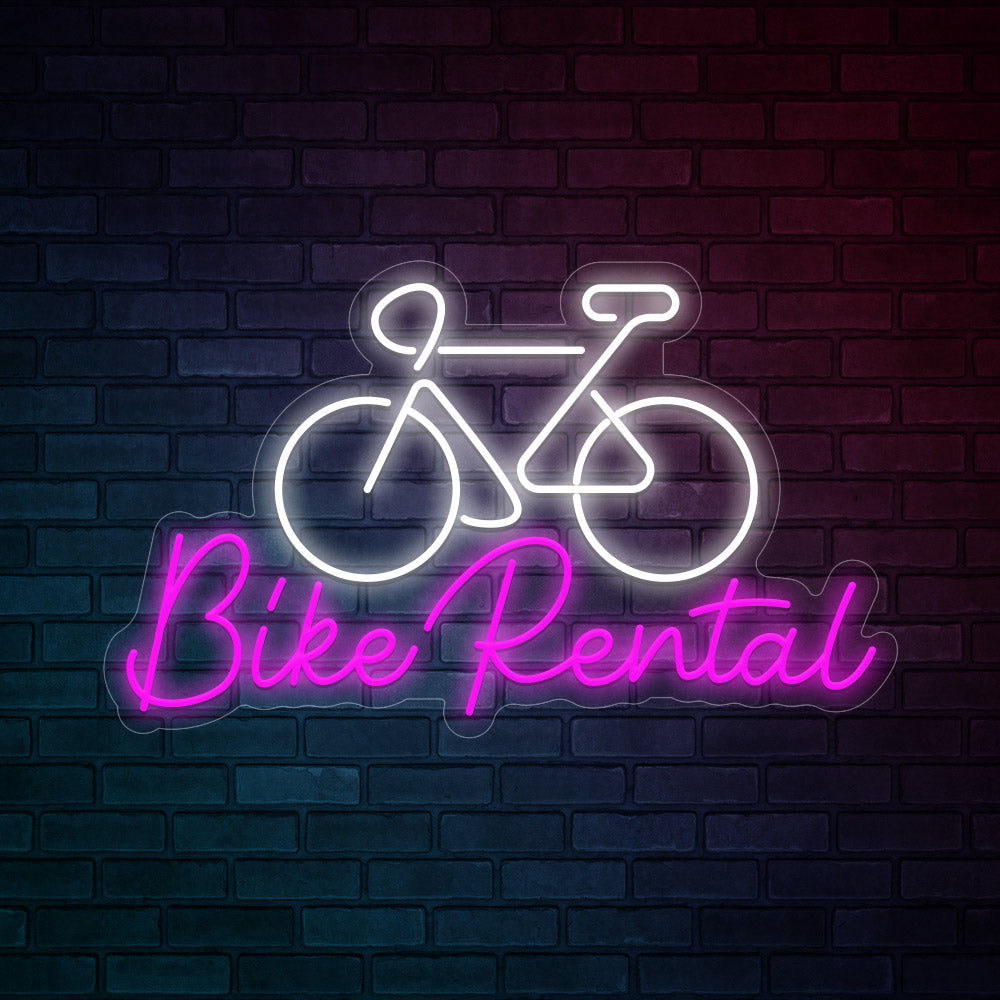 Bike Renta Neon Signs Led Neon Lighting Business Store Front Logo