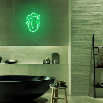 Mini Mouth Licking LED Neon Signs Led Neon Lighting