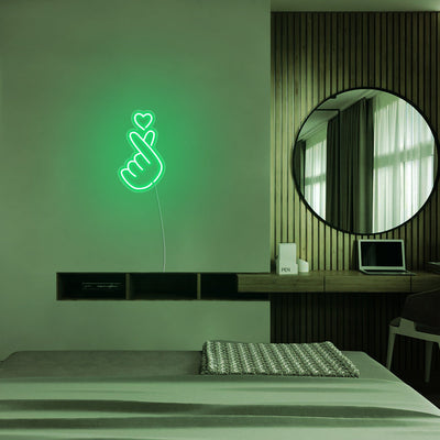 Mini Finger Heart LED Neon Signs Led Neon Lighting