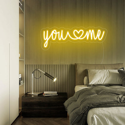 you love me Neon Signs with Love Heart Led Neon Light