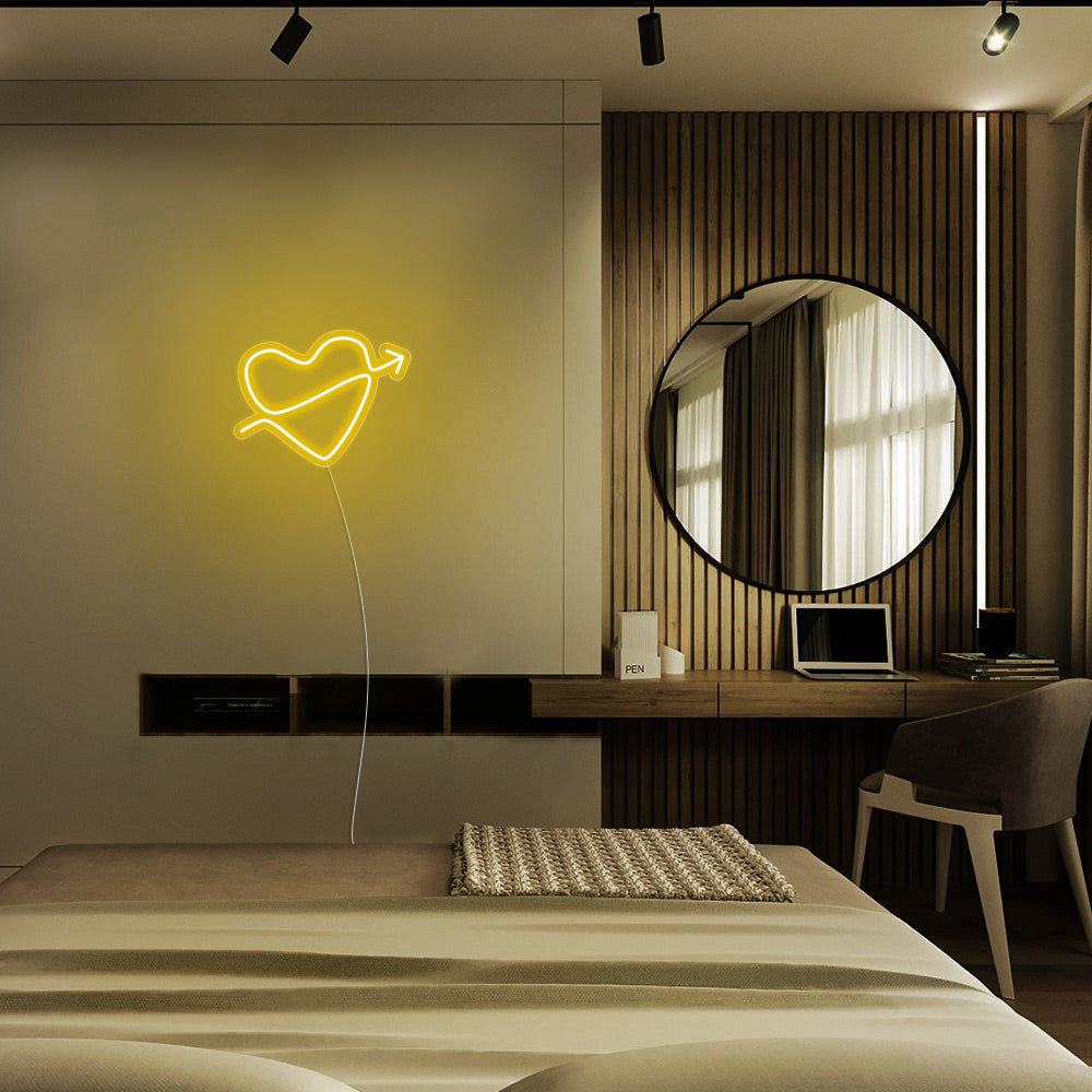 Mini Heart with Arrow LED Neon Signs Led Neon Lighting