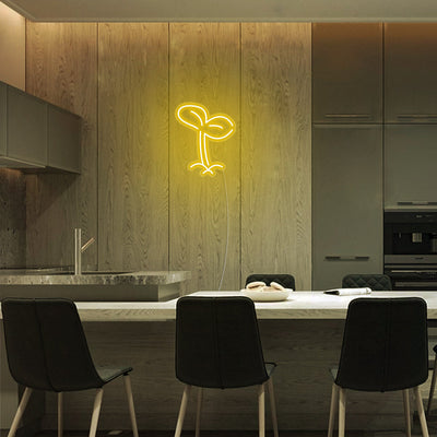 Mini Sprout Seed LED Neon Signs Led Neon Lighting