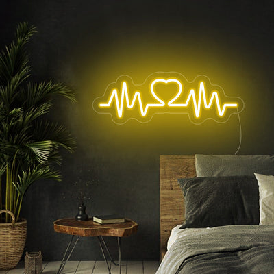 Heartbeat Neon Signs Led Neon Light Room Decoration