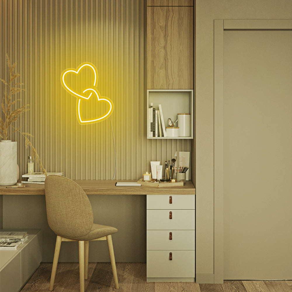 Mini Heart Lock LED Neon Signs Led Neon Lighting