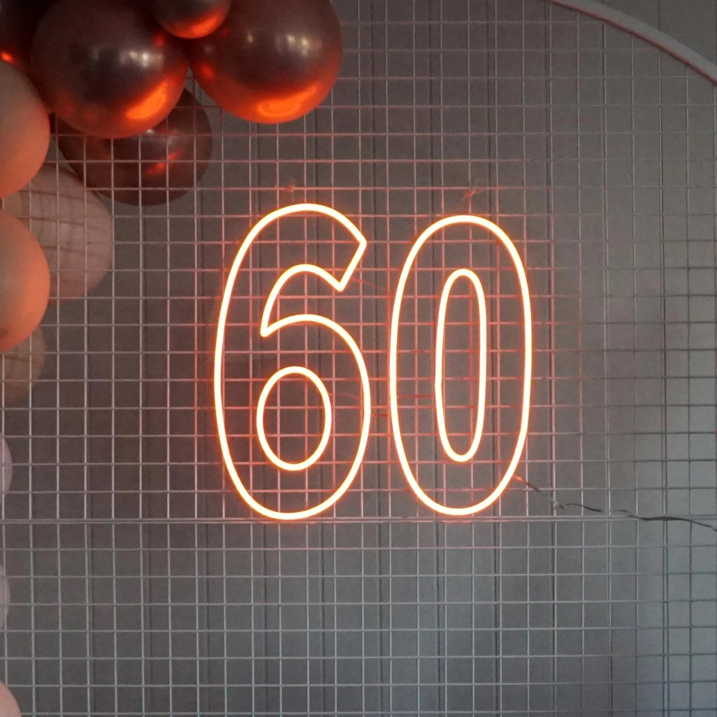 Sixty Years 60th Birthday Neon Signs Birthday Party Led Neon Lighting Decoration
