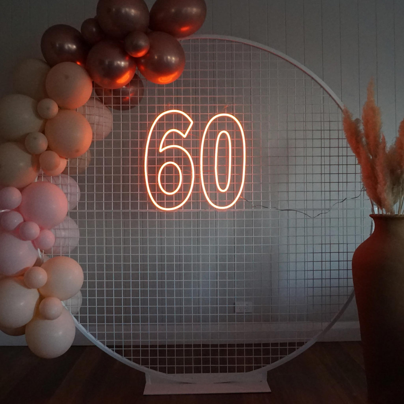 Sixty Years 60th Birthday Neon Signs Birthday Party Led Neon Lighting Decoration