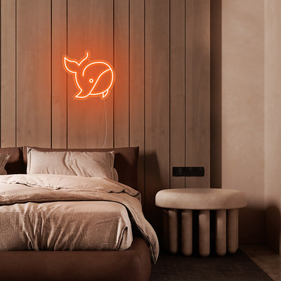 Mini Whale LED Neon Signs Led Neon Lighting