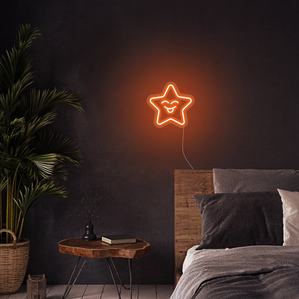 Mini Smile Star LED Neon Signs Led Neon Lighting