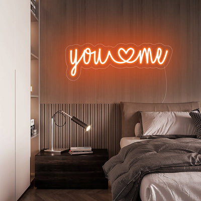 you love me Neon Signs with Love Heart Led Neon Light