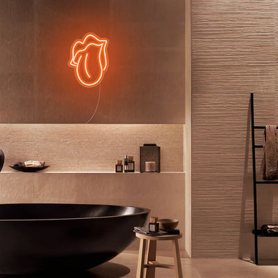 Mini Mouth Licking LED Neon Signs Led Neon Lighting