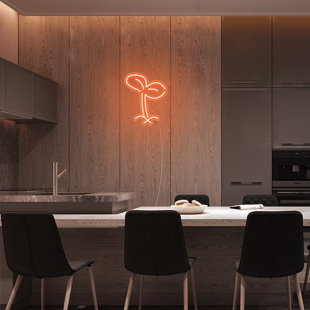 Mini Sprout Seed LED Neon Signs Led Neon Lighting