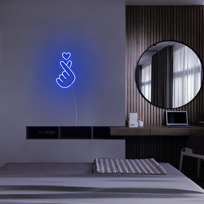 Mini Finger Heart LED Neon Signs Led Neon Lighting