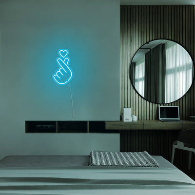 Mini Finger Heart LED Neon Signs Led Neon Lighting