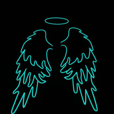 Angel Wings with Halo Neon Signs Led Neon Lighting