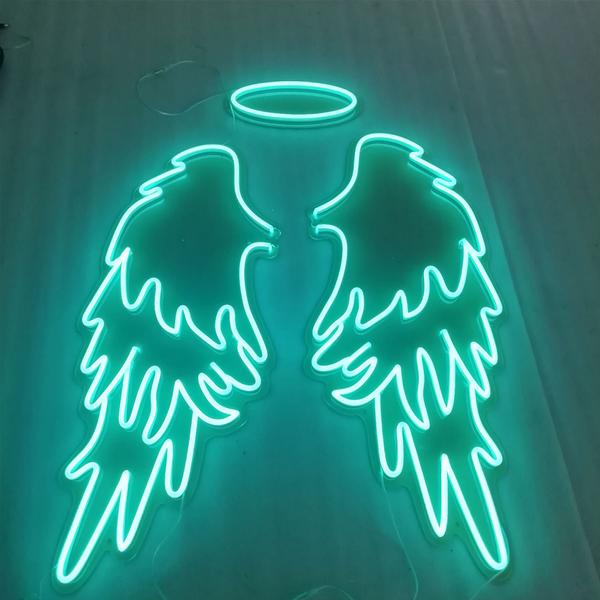 Angel Wings with Halo Neon Signs Led Neon Lighting