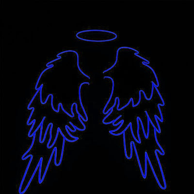 Angel Wings with Halo Neon Signs Led Neon Lighting