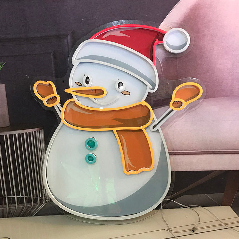 Snowman Neon Signs Led Neon Lighting