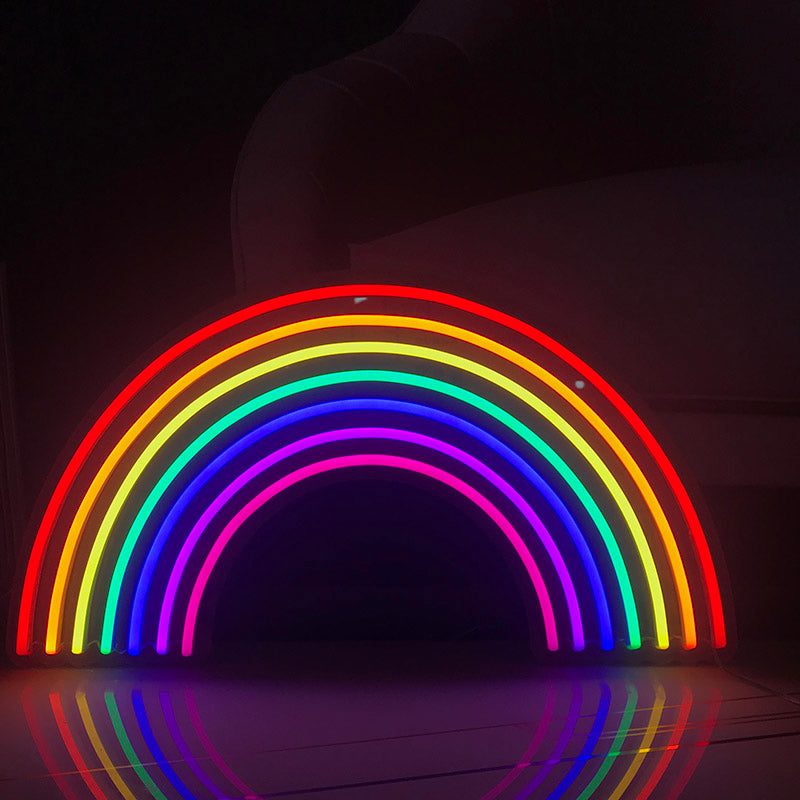 Rainbow Neon Signs Led Neon Light Store Living Room Decoration