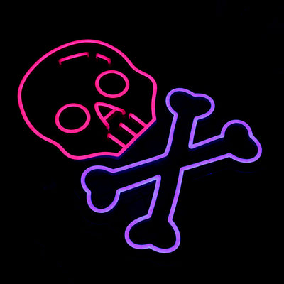 Skull x Bone LED Neon Sign - Happy Halloween Neon Sign