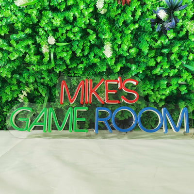 YOUR NAME'S GAME ROOM Neon Signs Custom Game Room Neon Sign