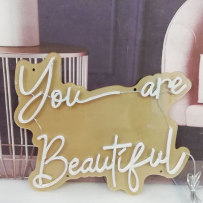 You are Beautiful Neon Signs Led Neon Lighting