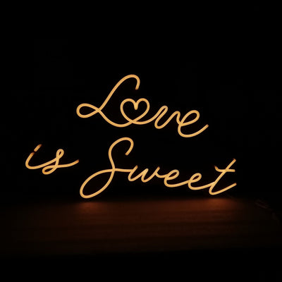 Love is Sweet Neon Signs Led Neon Light Wedding Party Decoration