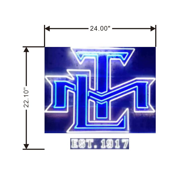 TML logo neon sign