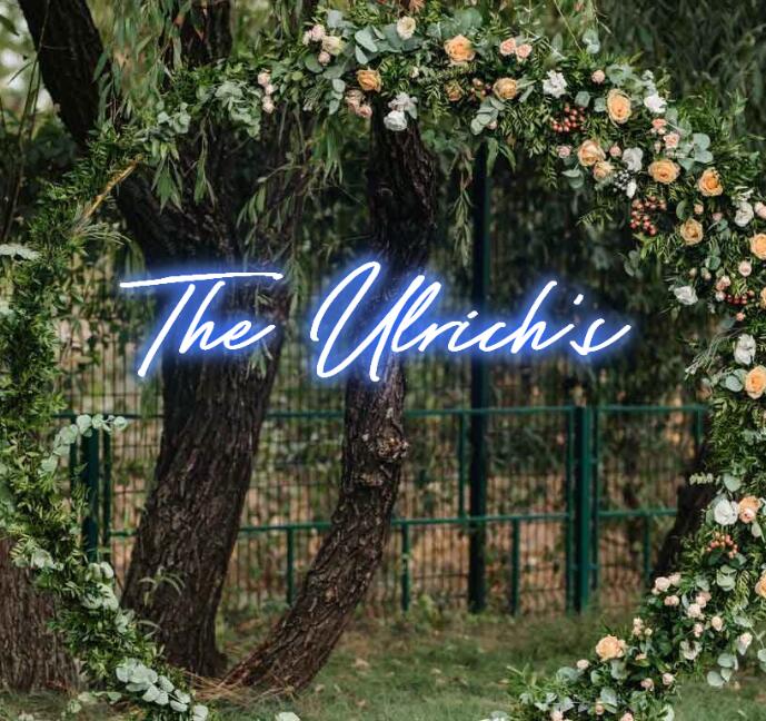 The Ulrich's Blue White Tube 49x11.6 inches
