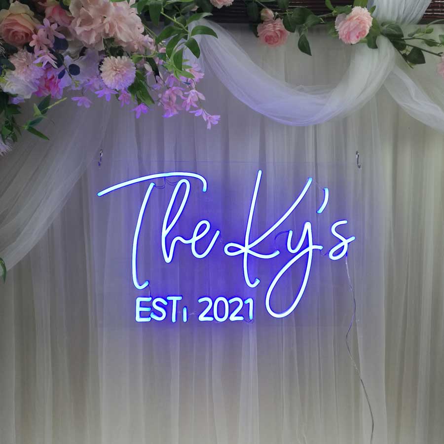 Custom Wedding Neon Sign Bridal Name Custom Neon Sign