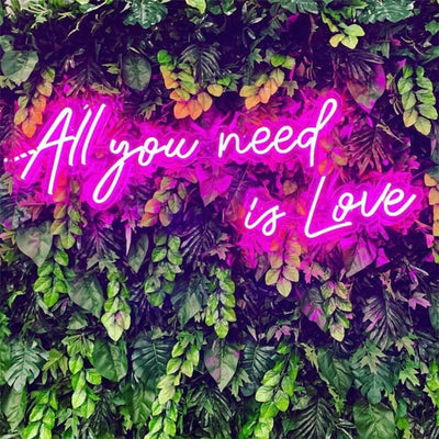 All You Need is Love Neon Sign Wedding Led Neon Light Bridal Shower Party Decoration