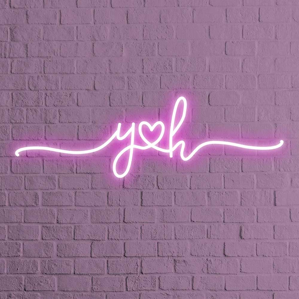 Wedding Neon Sign A Love Heart B Name Neon Light – NeonSignKingdom