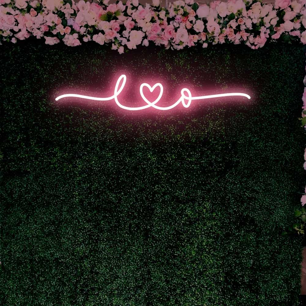 Wedding Neon Sign A Love Heart B Name Neon Light – NeonSignKingdom