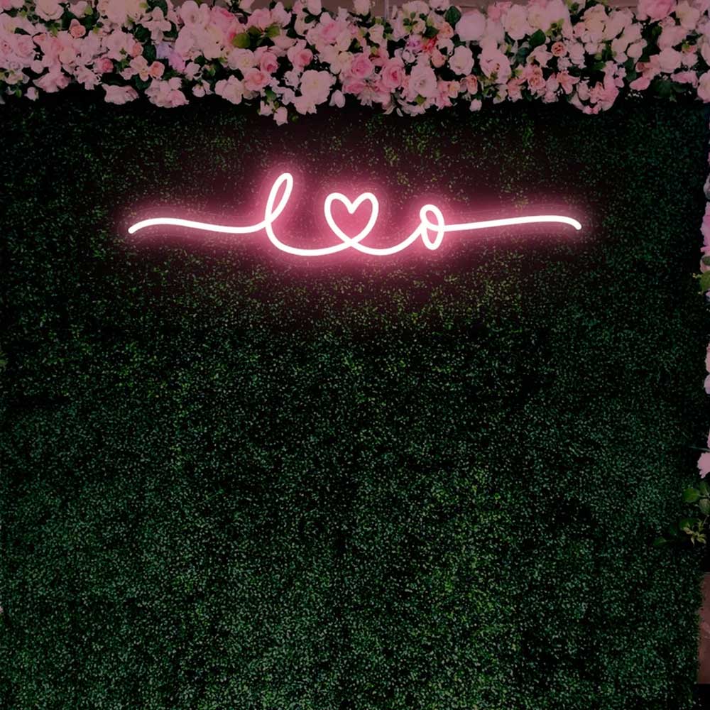 Wedding Neon Sign A Love Heart B Name Neon Light