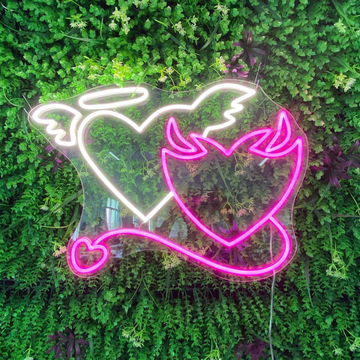 Angela Demon Heart Neon Sign Lover Wall Hanging Neon Lighting