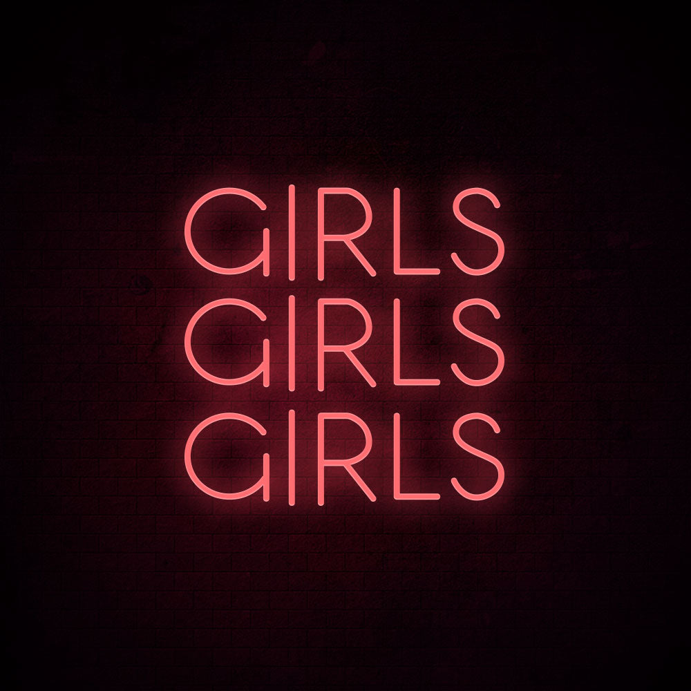 Girls Girls Girls Neon Signs Led Neon Light Room Decoration