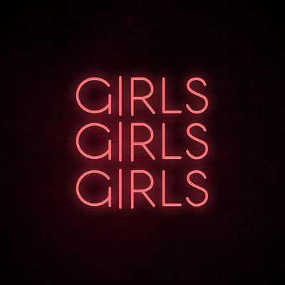 Girls Girls Girls Neon Signs Led Neon Light Room Decoration